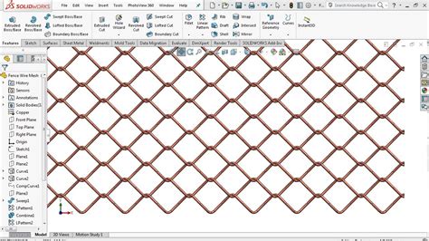 solidworks sheet metal mesh